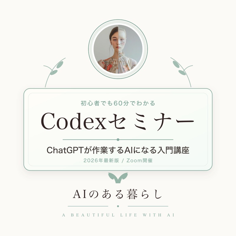 【2026年最新版】Claudeより簡単!初心者でも60分でわかる ChatGPT Codex(コーデックス)入門講座